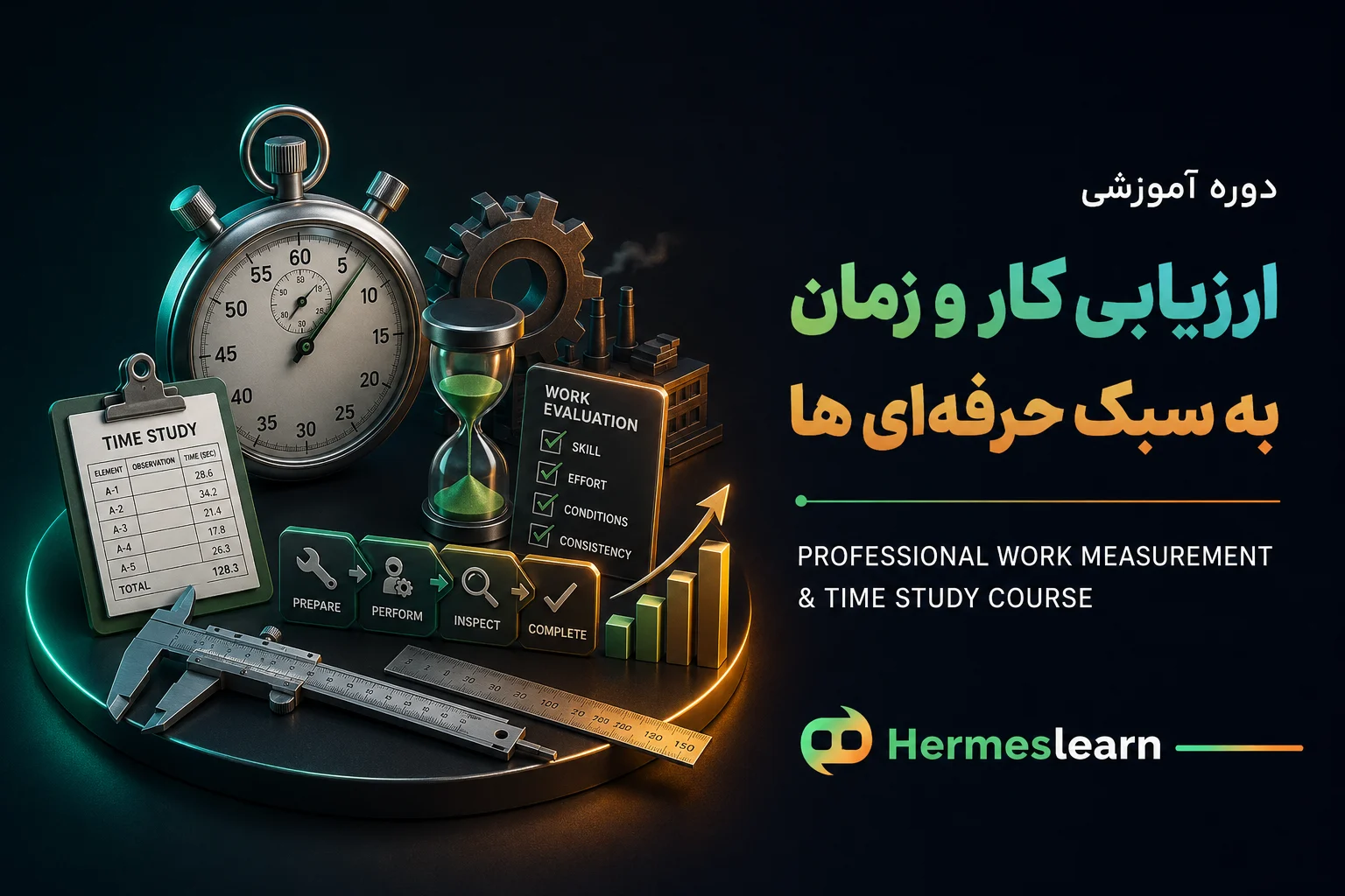 دوره آموزشی ارزیابی کار و زمان به سبک حرفه‌ای ها
